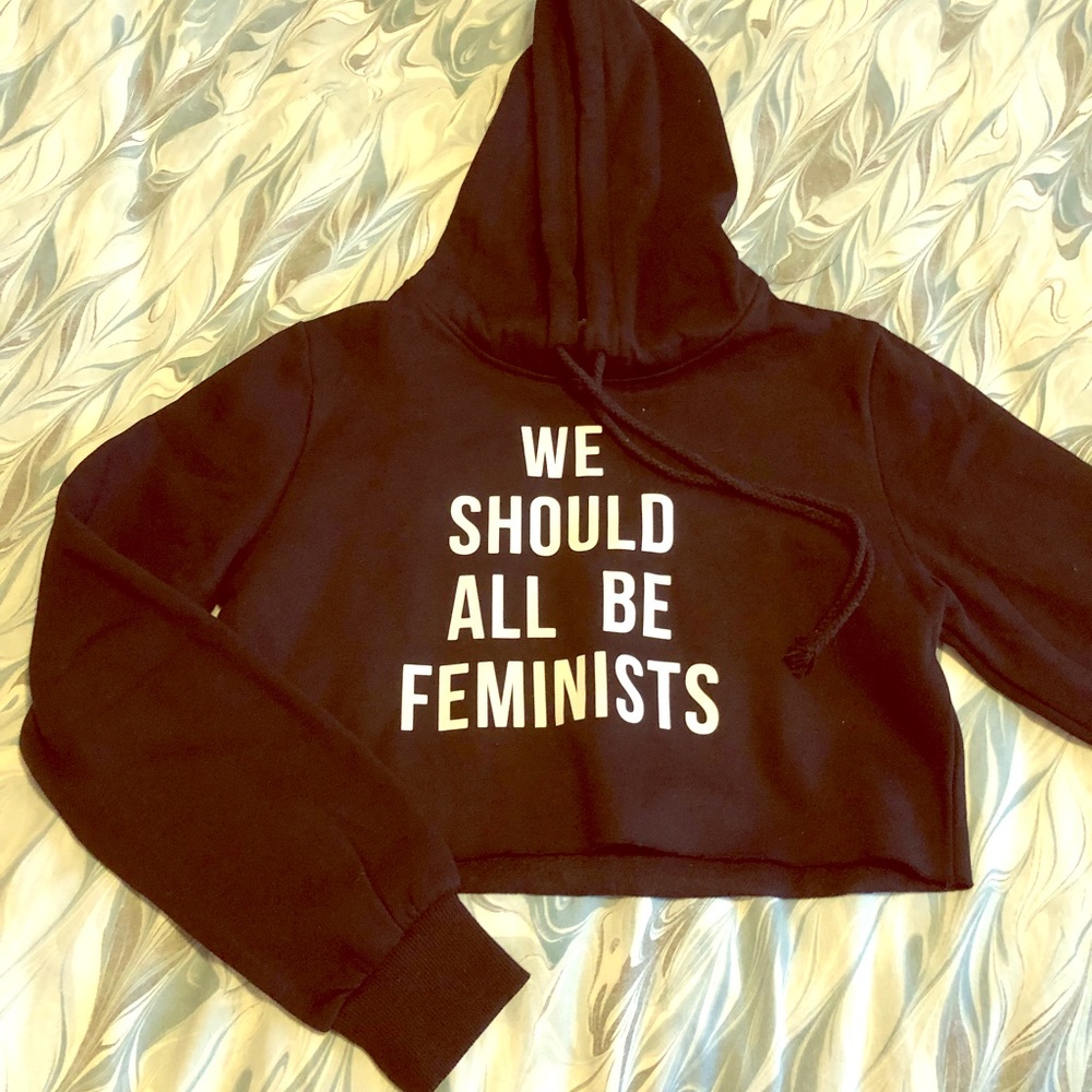 We Should All Be Feminists Cropped Hoodie